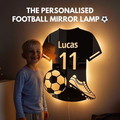 LumiGoal | Personalised LED Football Mirror Lamp